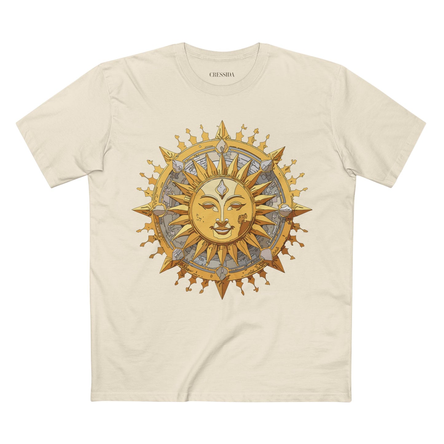 Sun Shirt, Shirt with Sun, Tee Shirt with Gold Sun