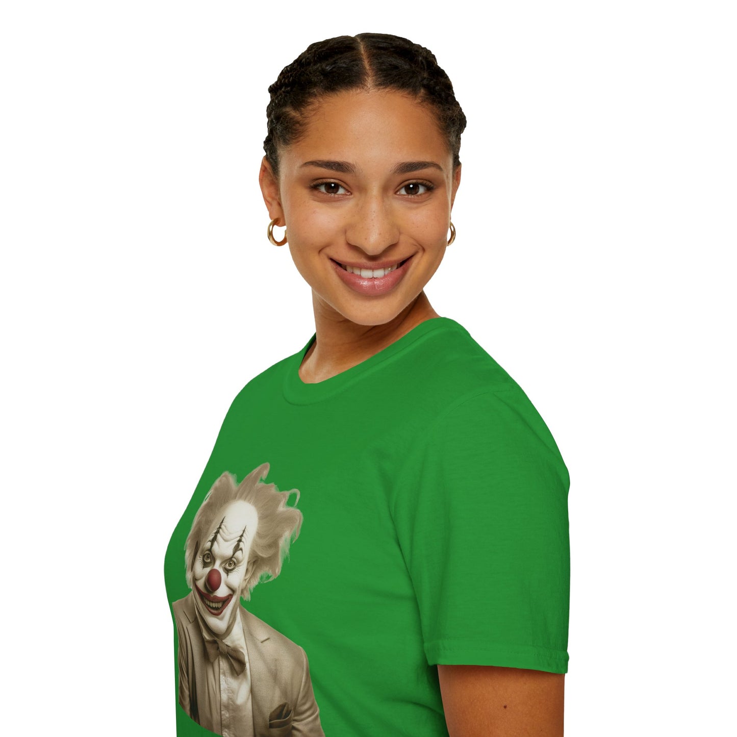 Clown Shirt, T Shirt with Clown, Funny Man Shirt, Tee Shirt with Funny Man, Circus Shirt, Shirt with Circus, Scary Man Shirt, Shirt with Scary Man