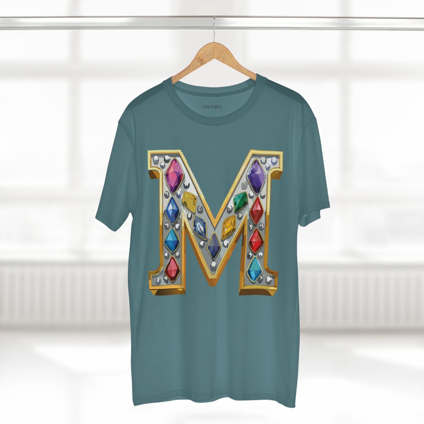 Letter Shirt, Shirt with Letters, Tee Shirt with Gold Letters