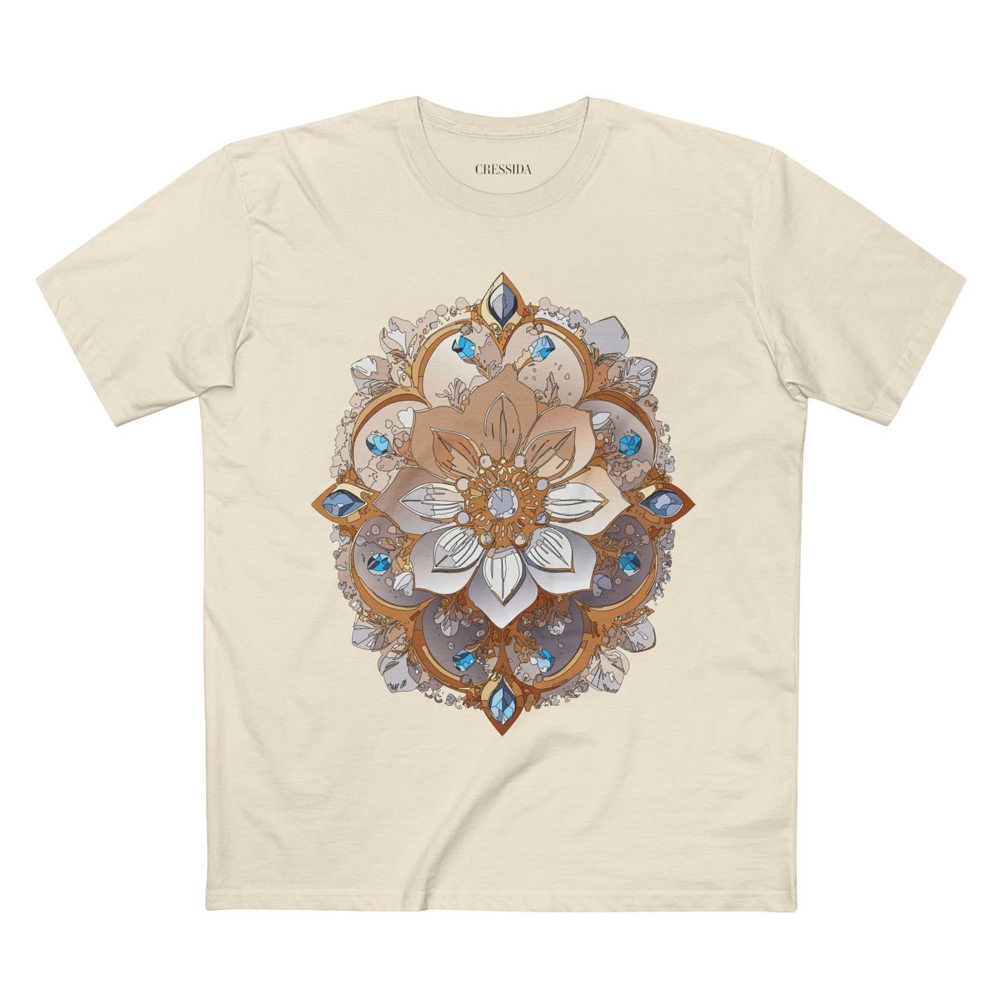 Floral Shirt, Shirt with Flower, Tee Shirt with Antique Flower