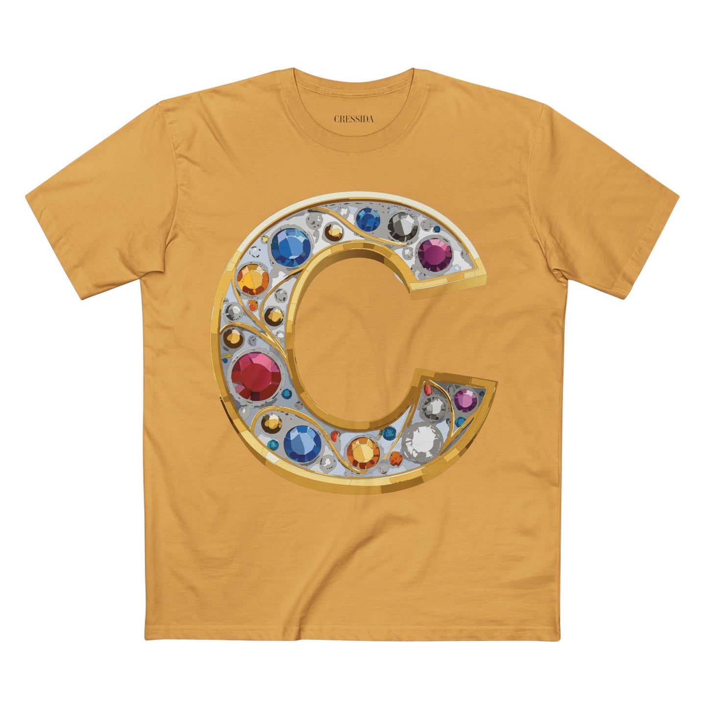 Letter Shirt, Shirt with Letters, Tee Shirt with Gold Letters