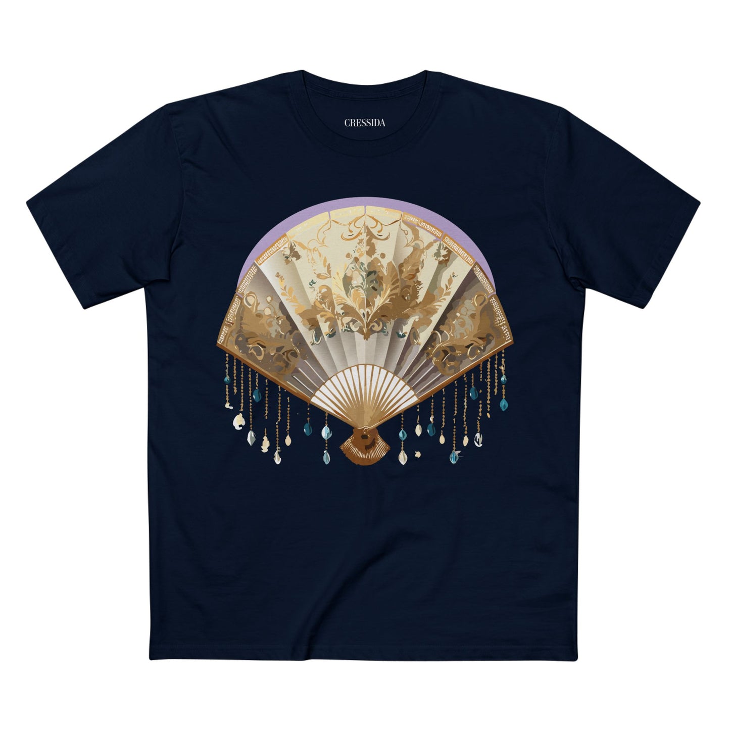 Fan shirt, Shirt with Fan, Tee Shirt with Antique Fan