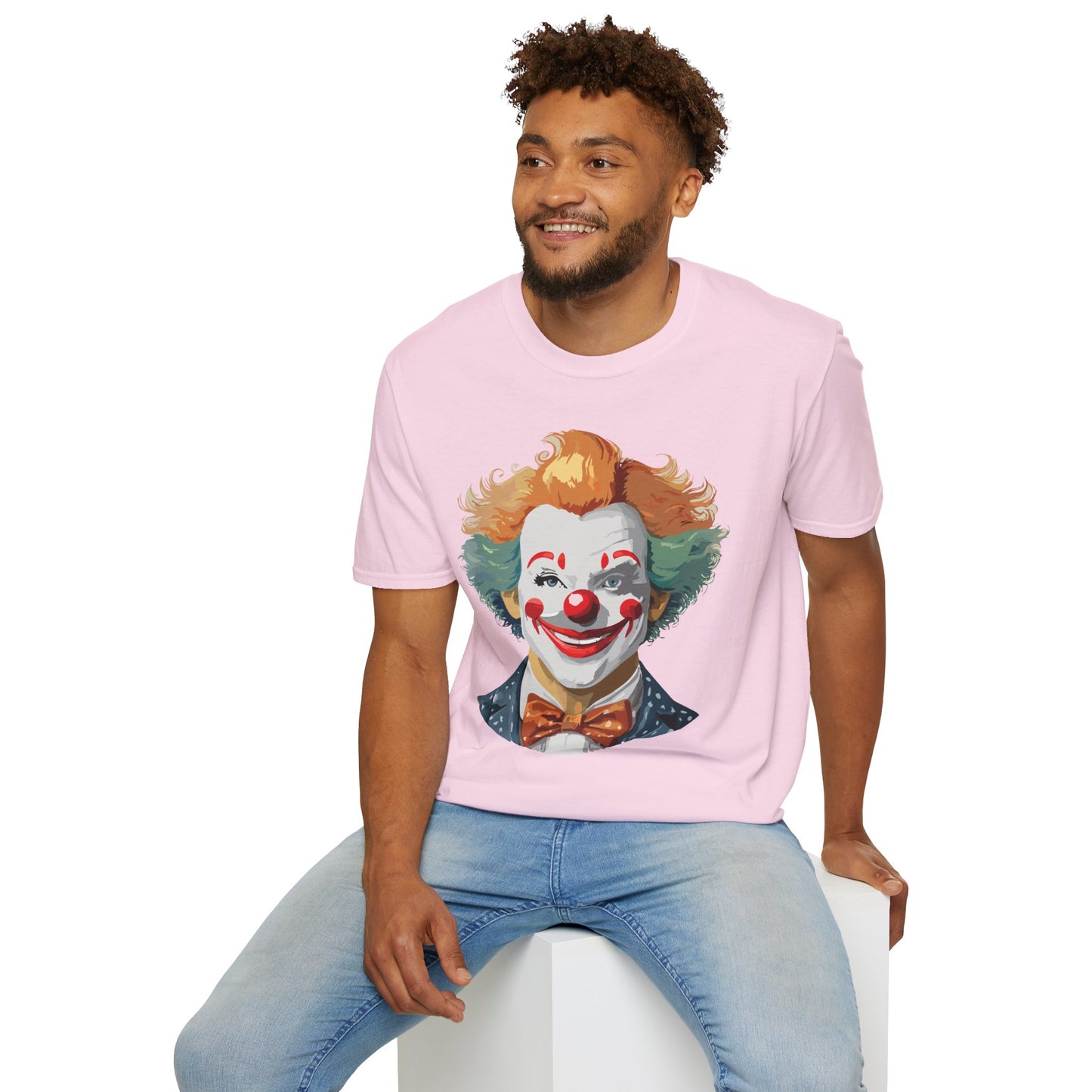 Clown Shirt, T Shirt with Clown, Funny Man Shirt, Tee Shirt with Funny Man, Circus Shirt, Shirt with Circus, Scary Man Shirt, Shirt with Scary Man