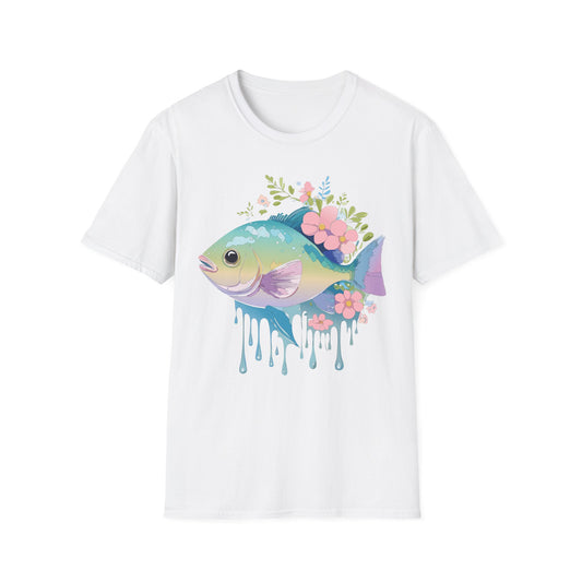 Fish Art Design Shirt, T Shirt with Fish, Graphic Shirt, Tee Shirt with Graphic Design, Shirt with Fish Graphic Art