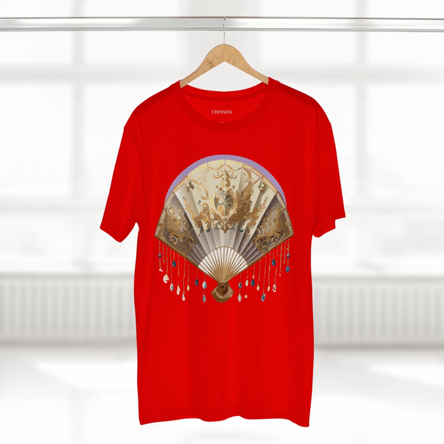 Fan shirt, Shirt with Fan, Tee Shirt with Antique Fan