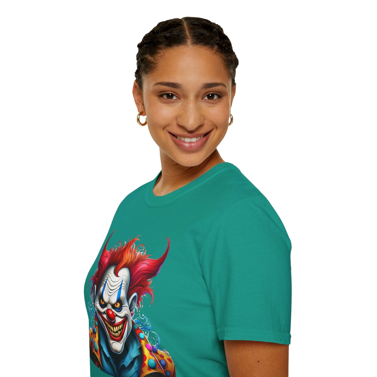 Clown Shirt, T Shirt with Clown, Funny Man Shirt, Tee Shirt with Funny Man, Circus Shirt, Shirt with Circus, Scary Man Shirt, Shirt with Scary Man