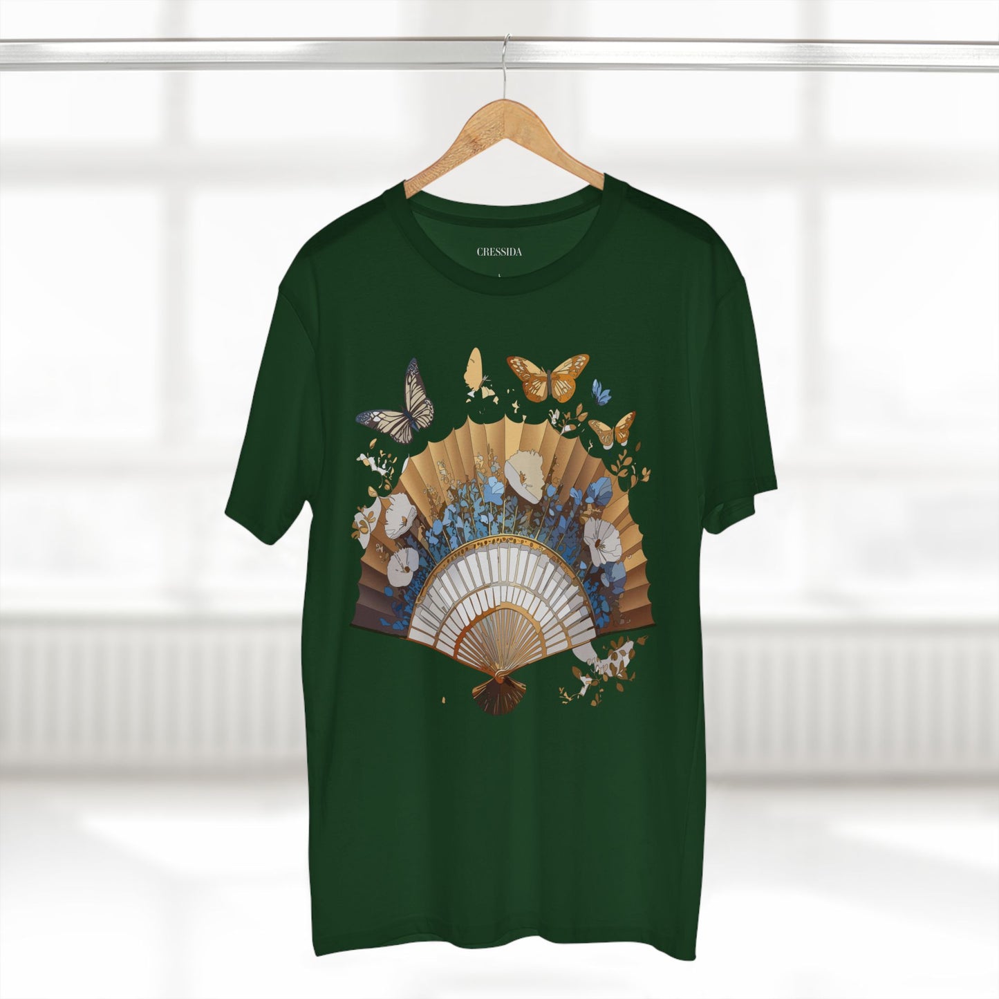 Fan shirt, Shirt with Fan, Tee Shirt with Antique Fan