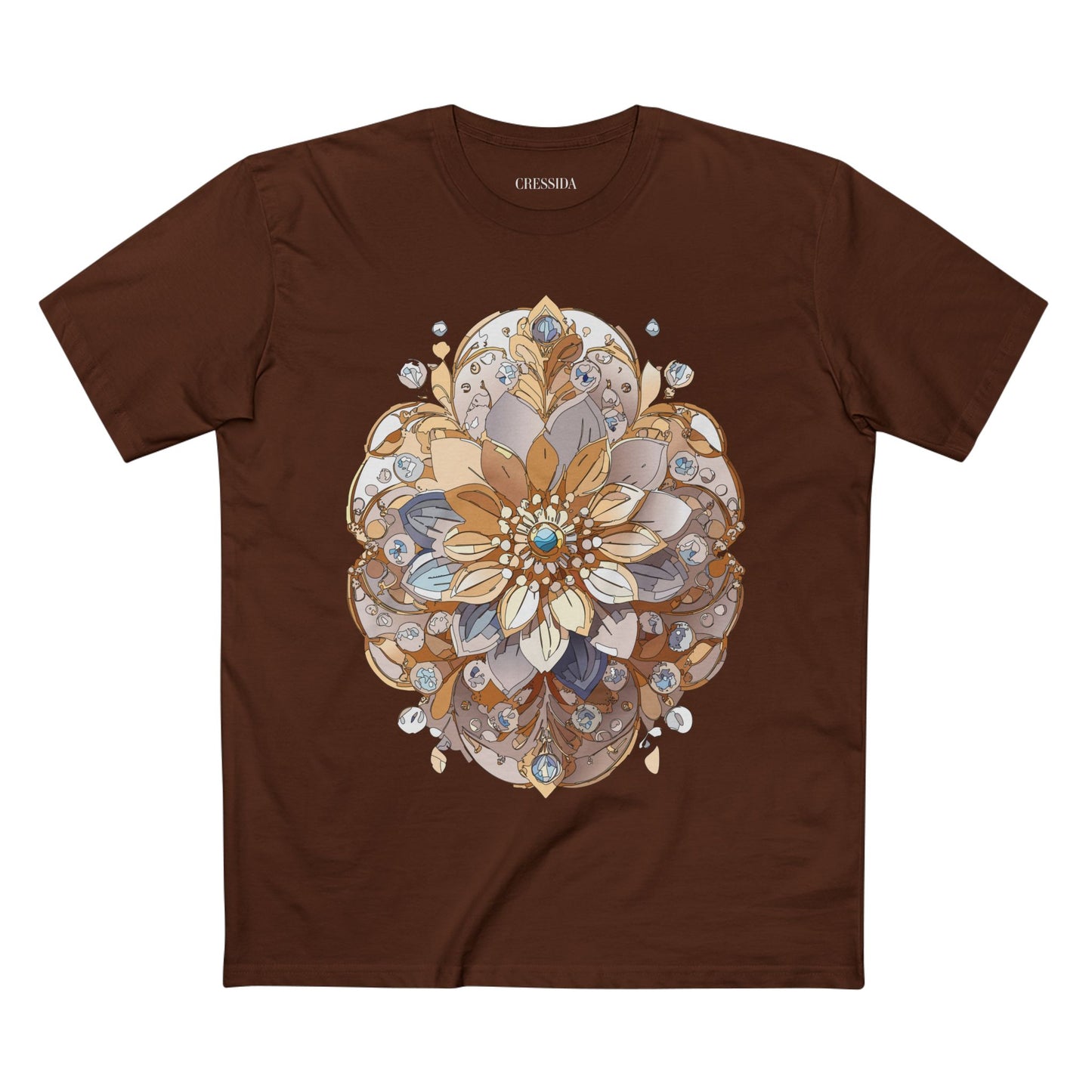 Floral Shirt, Shirt with Flower, Tee Shirt with Antique Flower