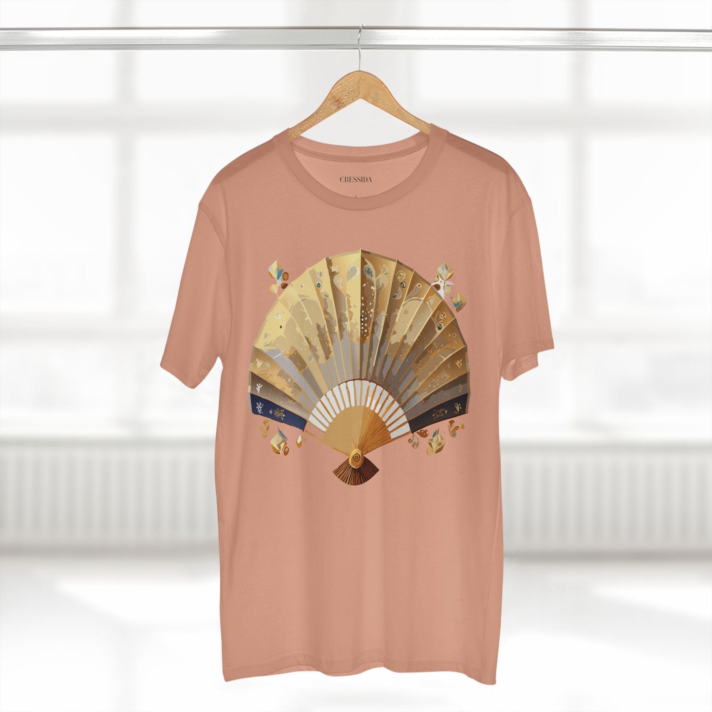 Fan shirt, Shirt with Fan, Tee Shirt with Antique Fan