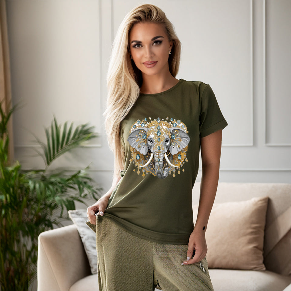 Animal Shirt, Shirt with Animals, Tee Shirt with Antique Animal Medallion