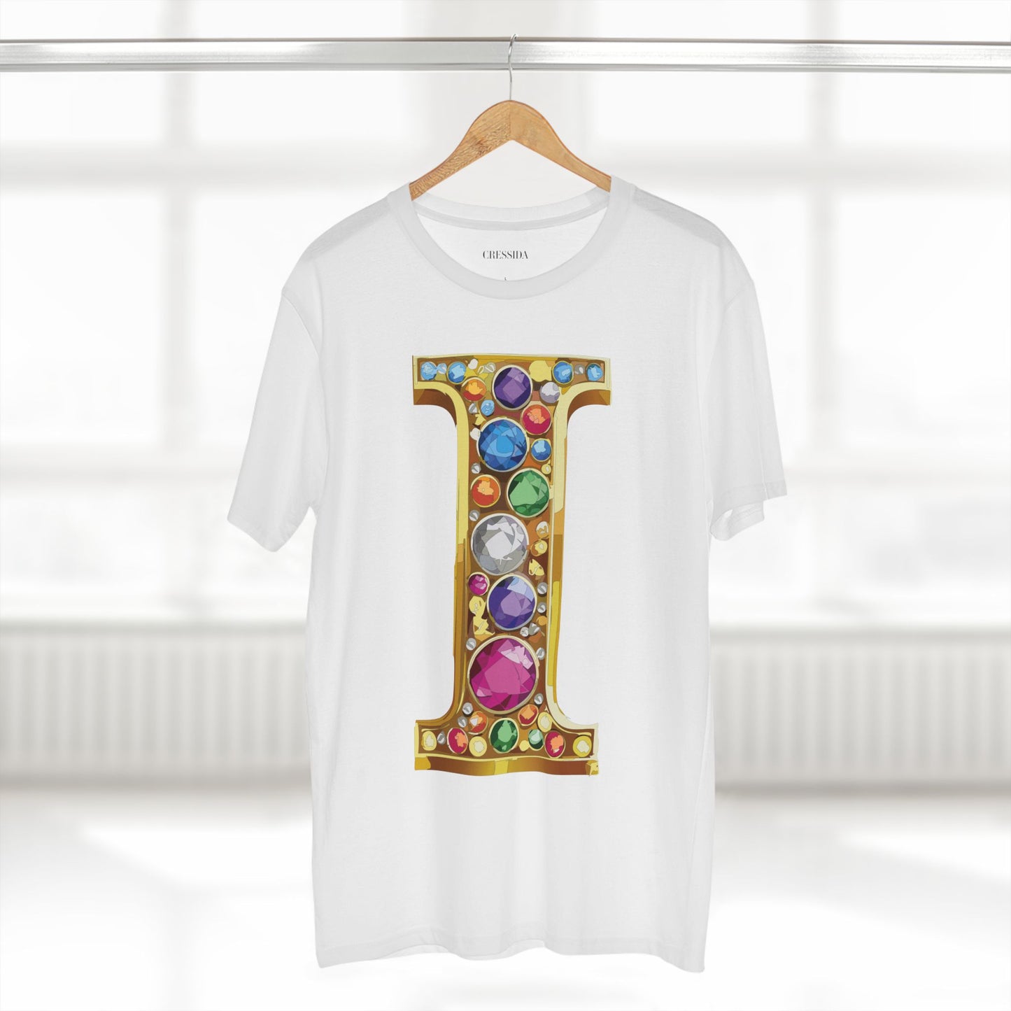 Letter Shirt, Shirt with Letters, Tee Shirt with Gold Letters