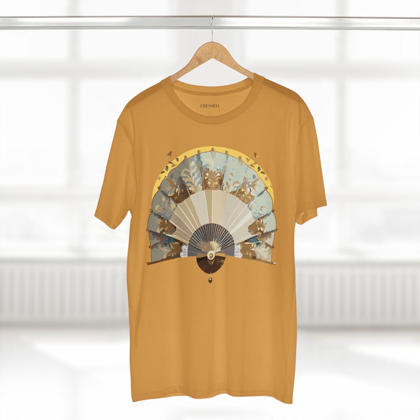 Fan shirt, Shirt with Fan, Tee Shirt with Antique Fan