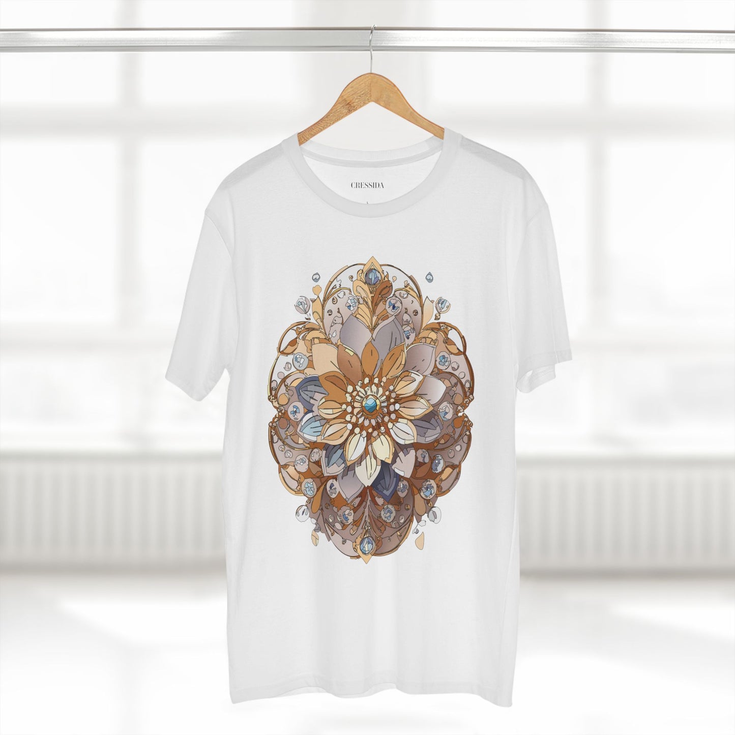 Floral Shirt, Shirt with Flower, Tee Shirt with Antique Flower