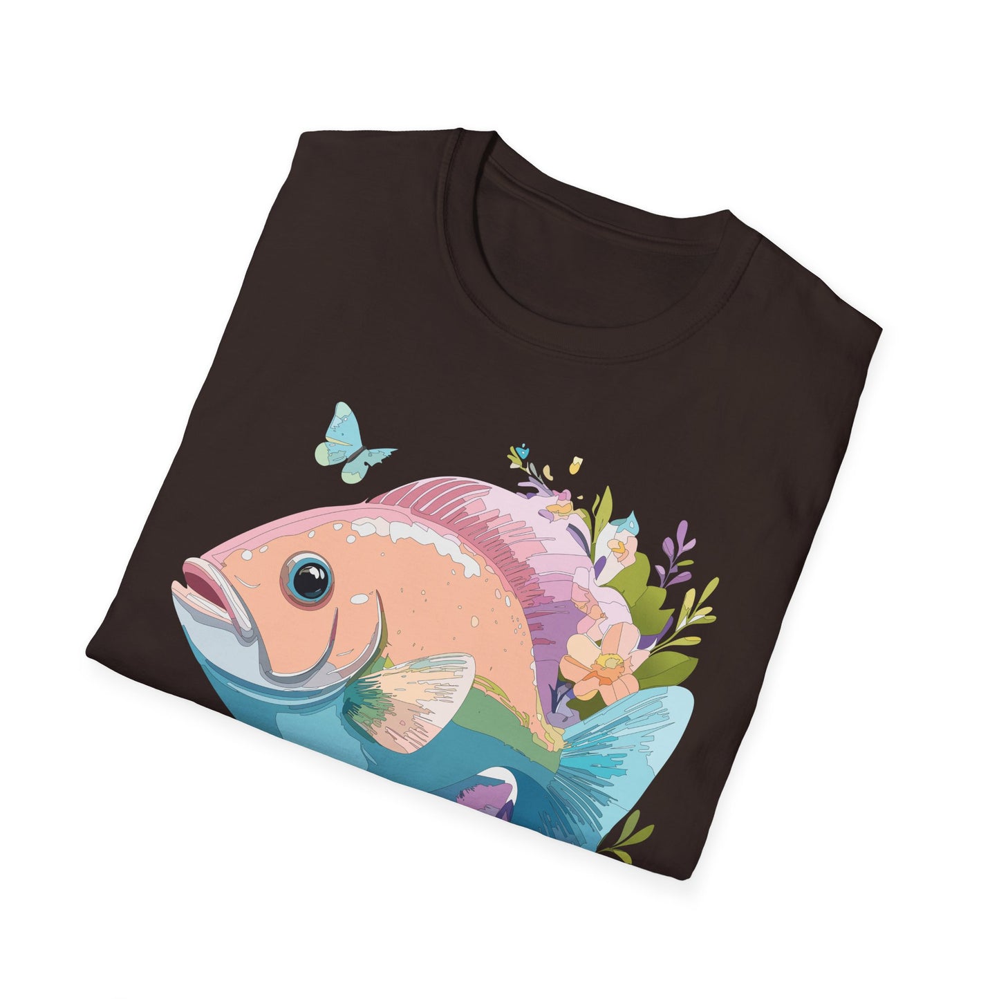 Fish Art Design Shirt, T Shirt with Fish, Graphic Shirt, Tee Shirt with Graphic Design, Shirt with Fish Graphic Art