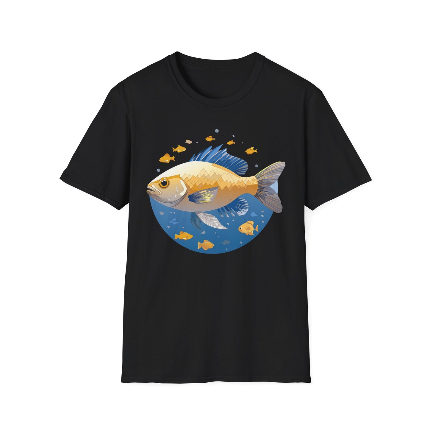 Fish Art Design Shirt, T Shirt with Fish, Graphic Shirt, Tee Shirt with Graphic Design, Shirt with Fish Graphic Art