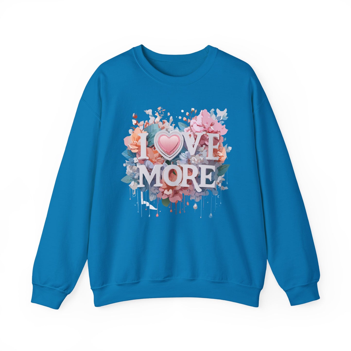 Floral Love Sweatshirt, Valentine's Day Sweatshirt, Love Flower Sweatshirt