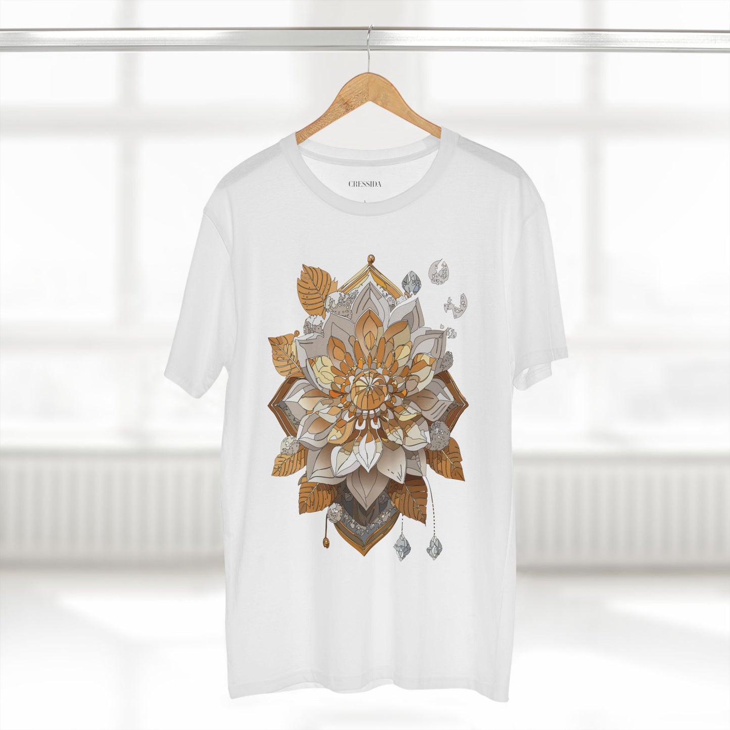 Floral Shirt, Shirt with Flower, Tee Shirt with Antique Flower