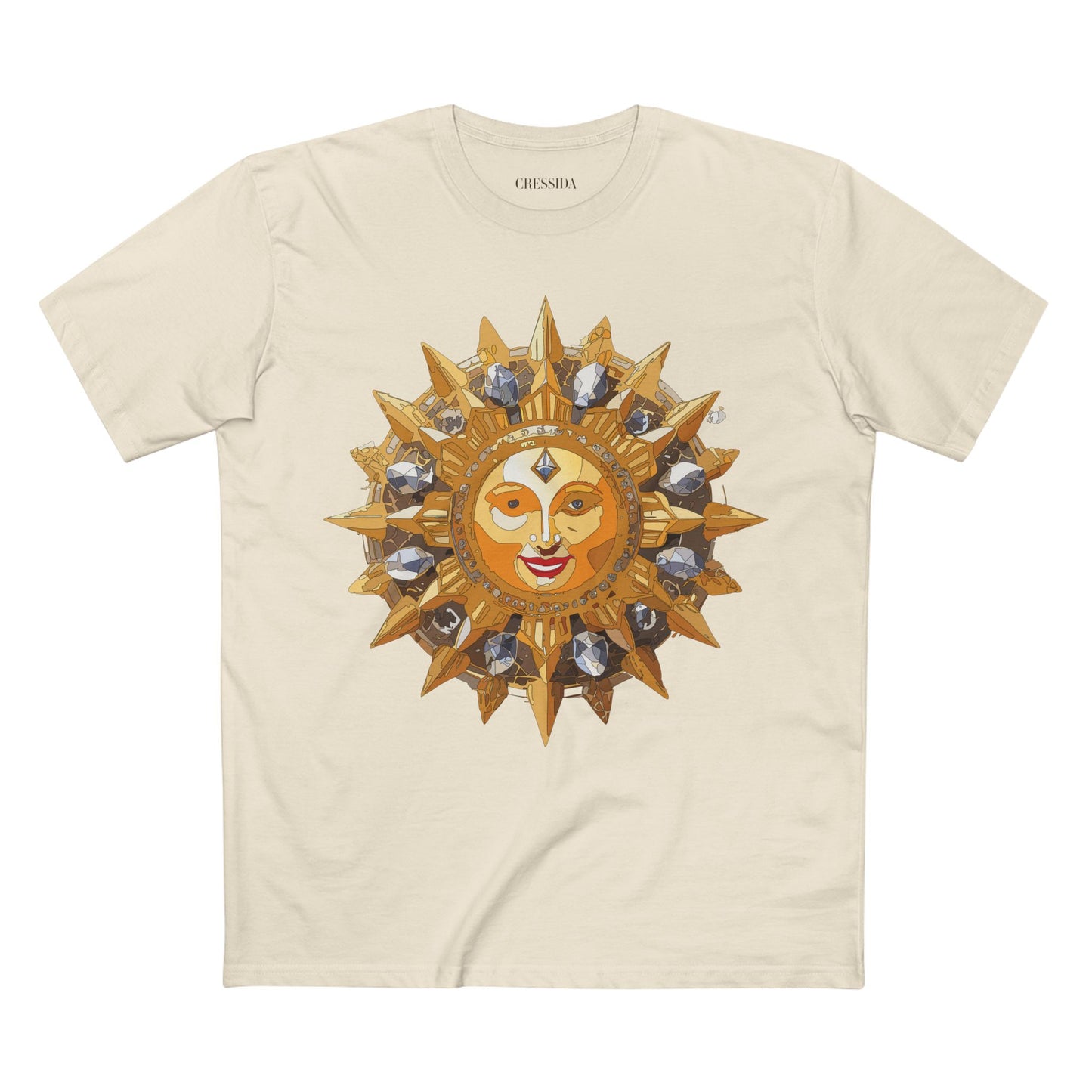 Sun Shirt, Shirt with Sun, Tee Shirt with Gold Sun