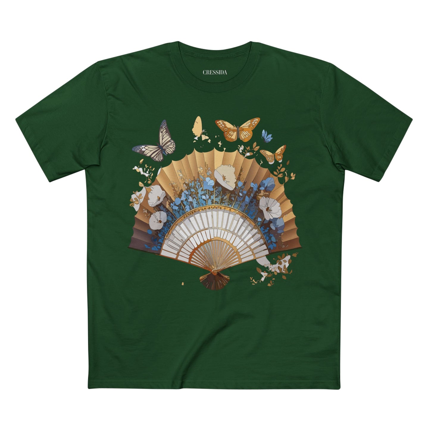 Fan shirt, Shirt with Fan, Tee Shirt with Antique Fan