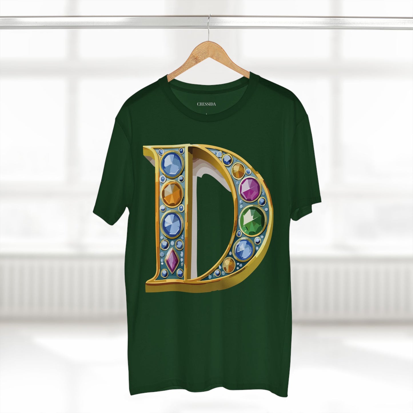 Letter Shirt, Shirt with Letters, Tee Shirt with Gold Letters