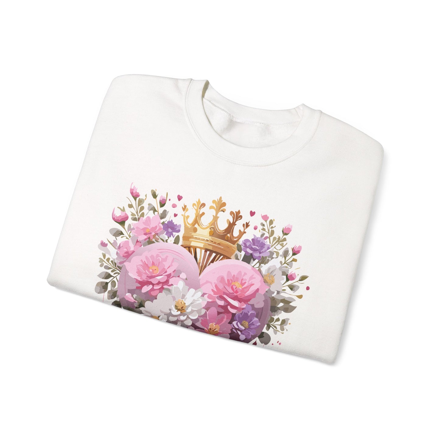 Floral Heart Sweatshirt, Floral Love Sweatshirt, Valentine's Day Sweatshirt, Heart Floral Sweatshirt