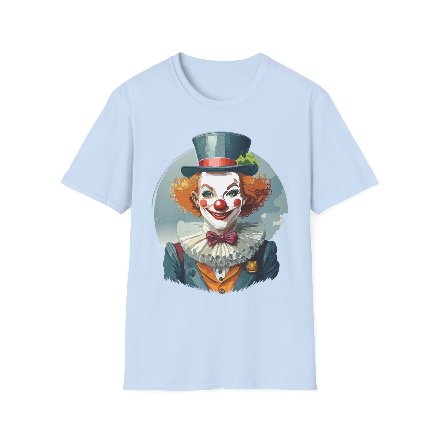 Clown Shirt, T Shirt with Clown, Funny Man Shirt, Tee Shirt with Funny Man, Circus Shirt, Shirt with Circus, Scary Man Shirt, Shirt with Scary Man