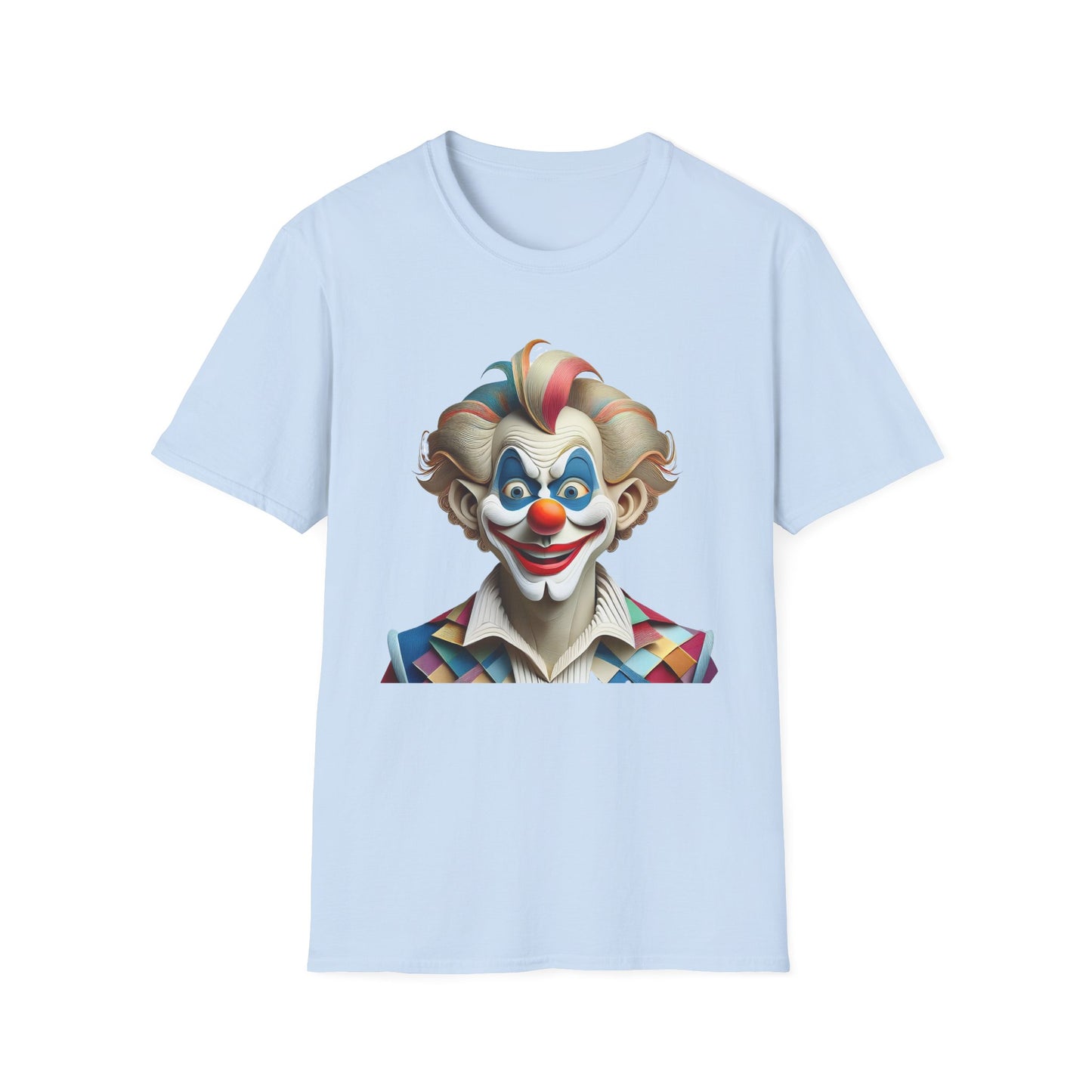 Clown Shirt, T Shirt with Clown, Funny Man Shirt, Tee Shirt with Funny Man, Circus Shirt, Shirt with Circus, Scary Man Shirt, Shirt with Scary Man
