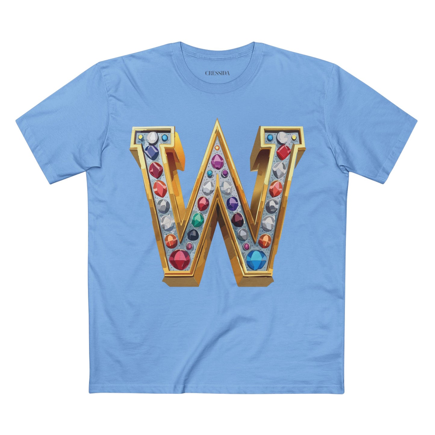 Letter Shirt, Shirt with Letters, Tee Shirt with Gold Letters