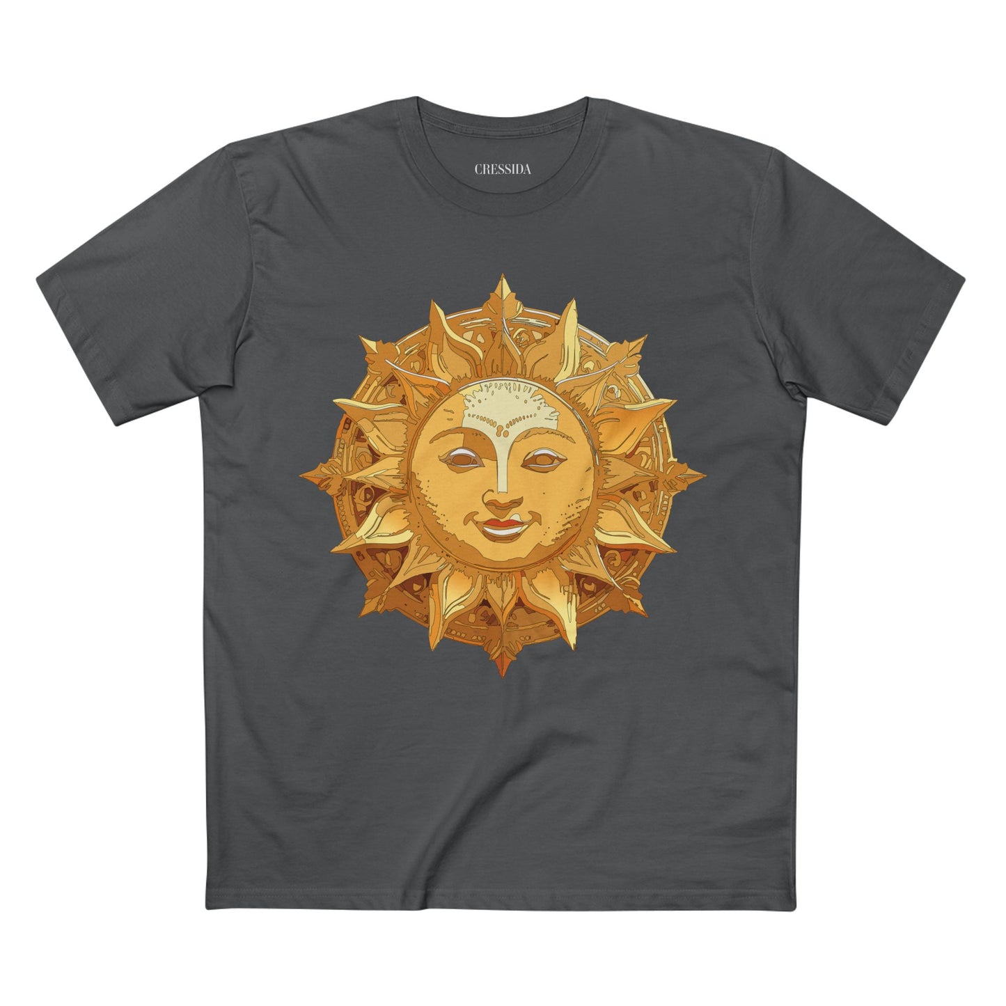 Sun Shirt, Shirt with Sun, Tee Shirt with Gold Sun