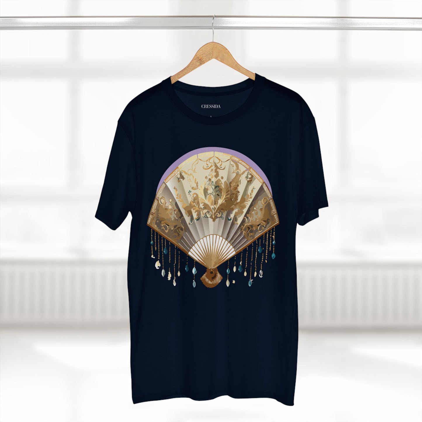 Fan shirt, Shirt with Fan, Tee Shirt with Antique Fan