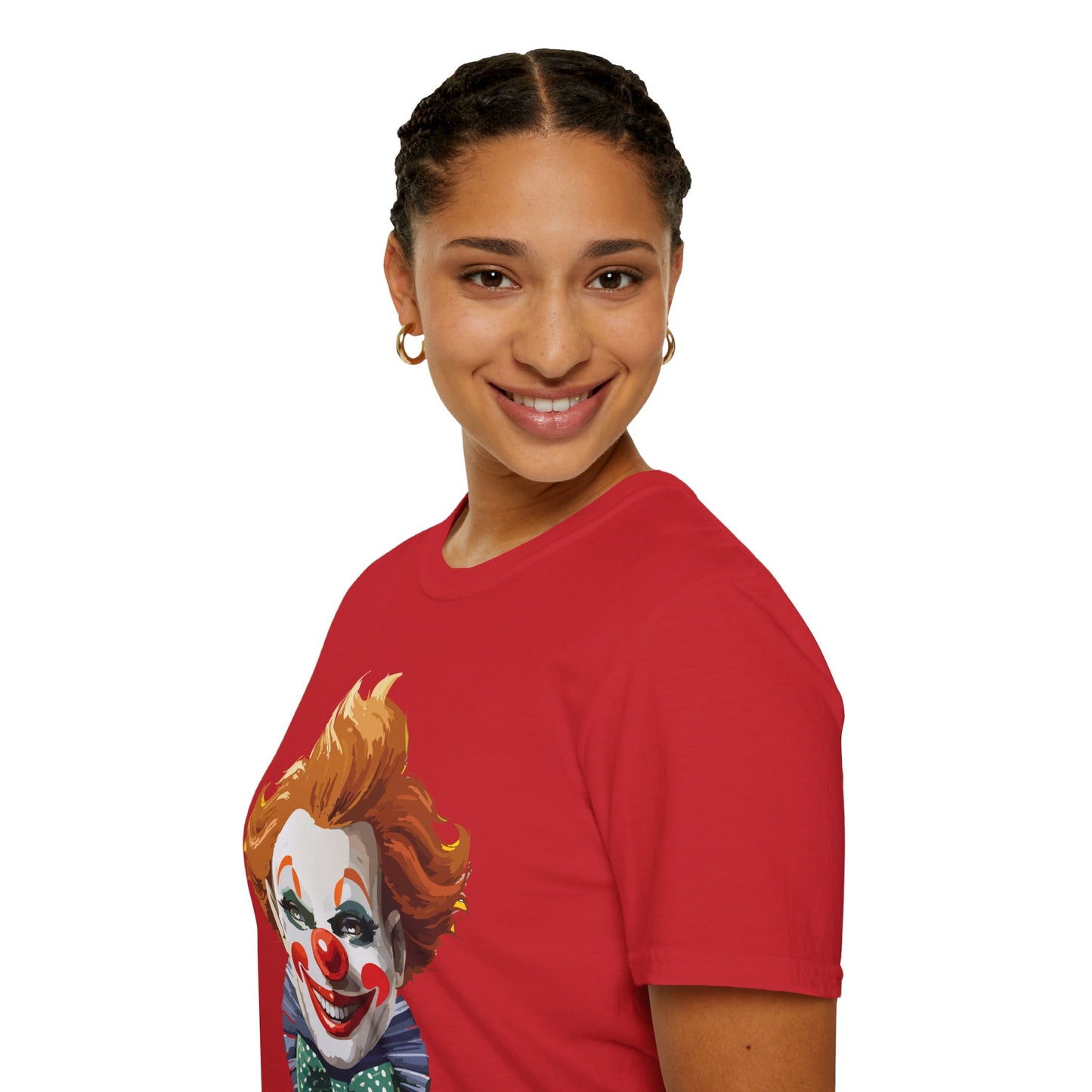 Clown Shirt, T Shirt with Clown, Funny Man Shirt, Tee Shirt with Funny Man, Circus Shirt, Shirt with Circus, Scary Man Shirt, Shirt with Scary Man