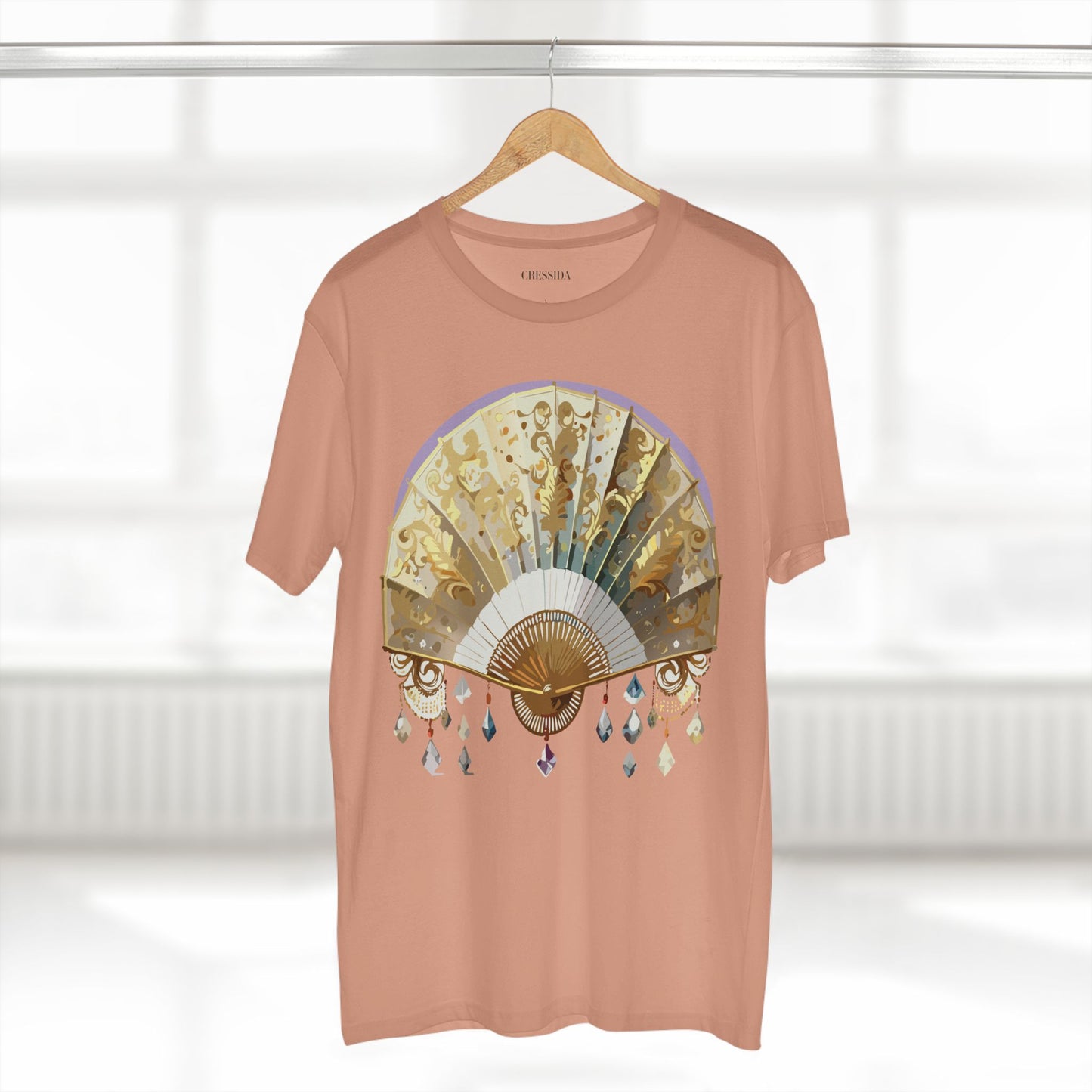 Fan shirt, Shirt with Fan, Tee Shirt with Antique Fan