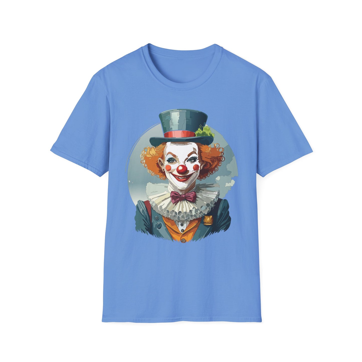 Clown Shirt, T Shirt with Clown, Funny Man Shirt, Tee Shirt with Funny Man, Circus Shirt, Shirt with Circus, Scary Man Shirt, Shirt with Scary Man