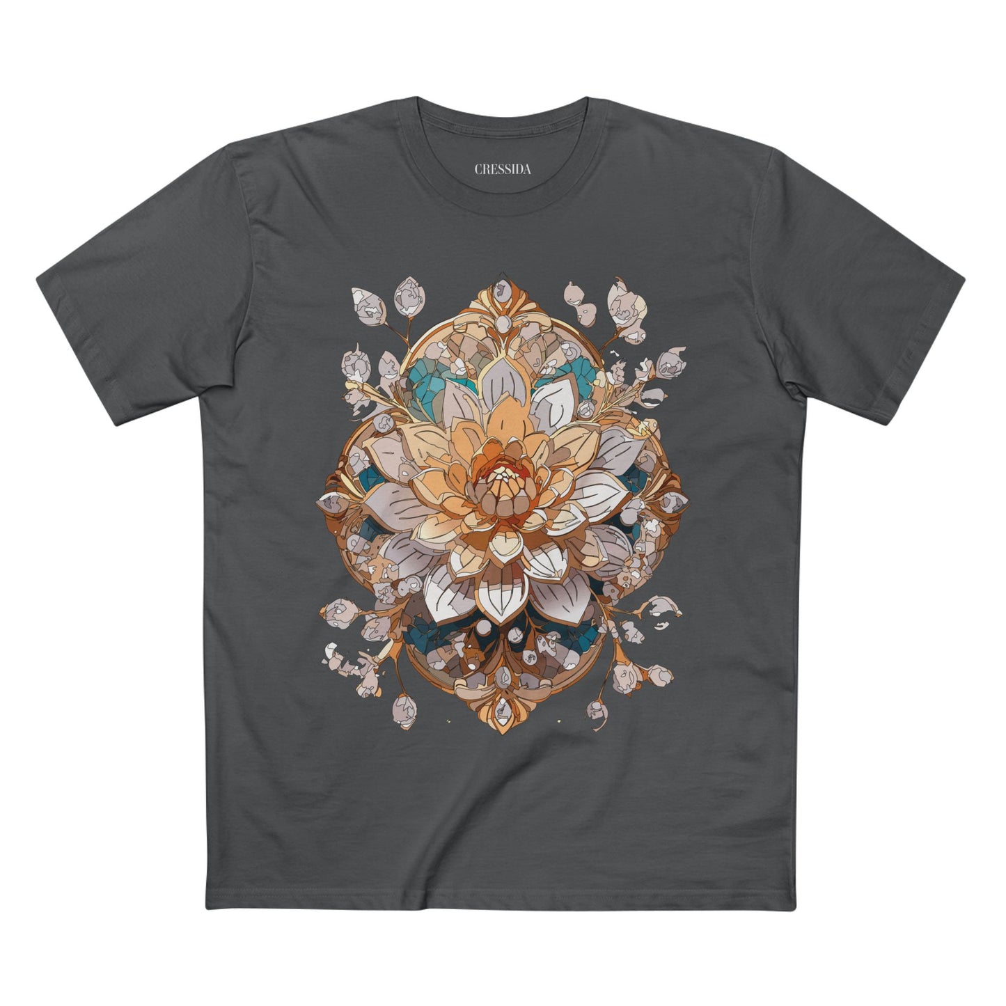 Floral Shirt, Shirt with Flower, Tee Shirt with Antique Flower