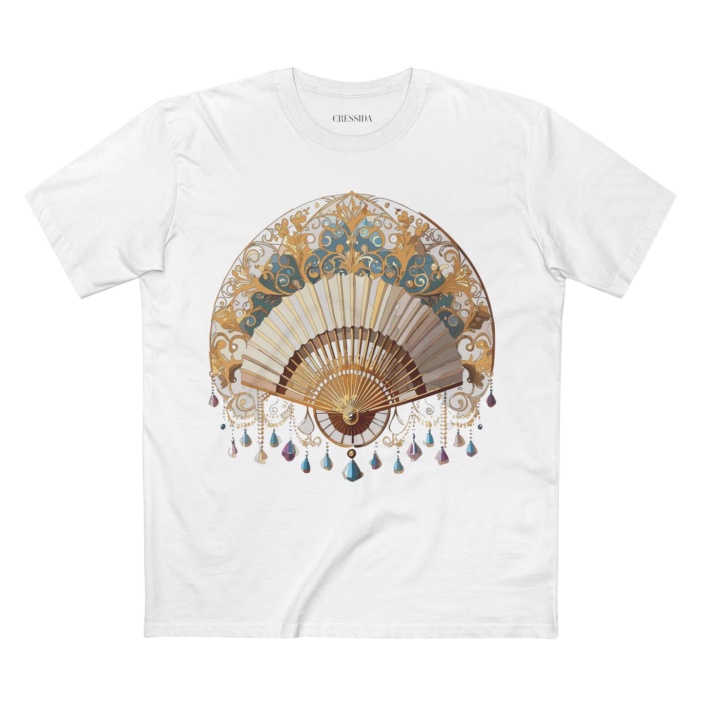 Fan shirt, Shirt with Fan, Tee Shirt with Antique Fan