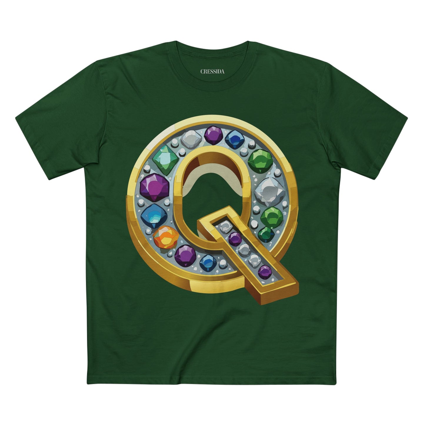 Letter Shirt, Shirt with Letters, Tee Shirt with Gold Letters