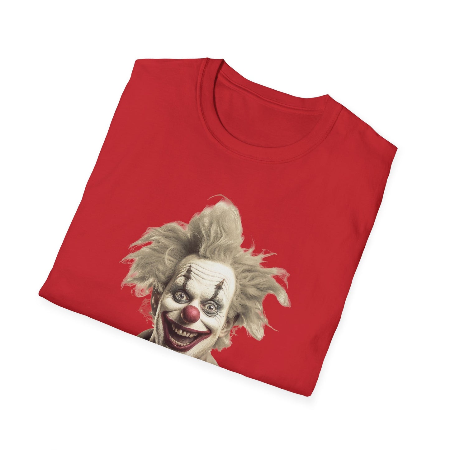 Clown Shirt, T Shirt with Clown, Funny Man Shirt, Tee Shirt with Funny Man, Circus Shirt, Shirt with Circus, Scary Man Shirt, Shirt with Scary Man