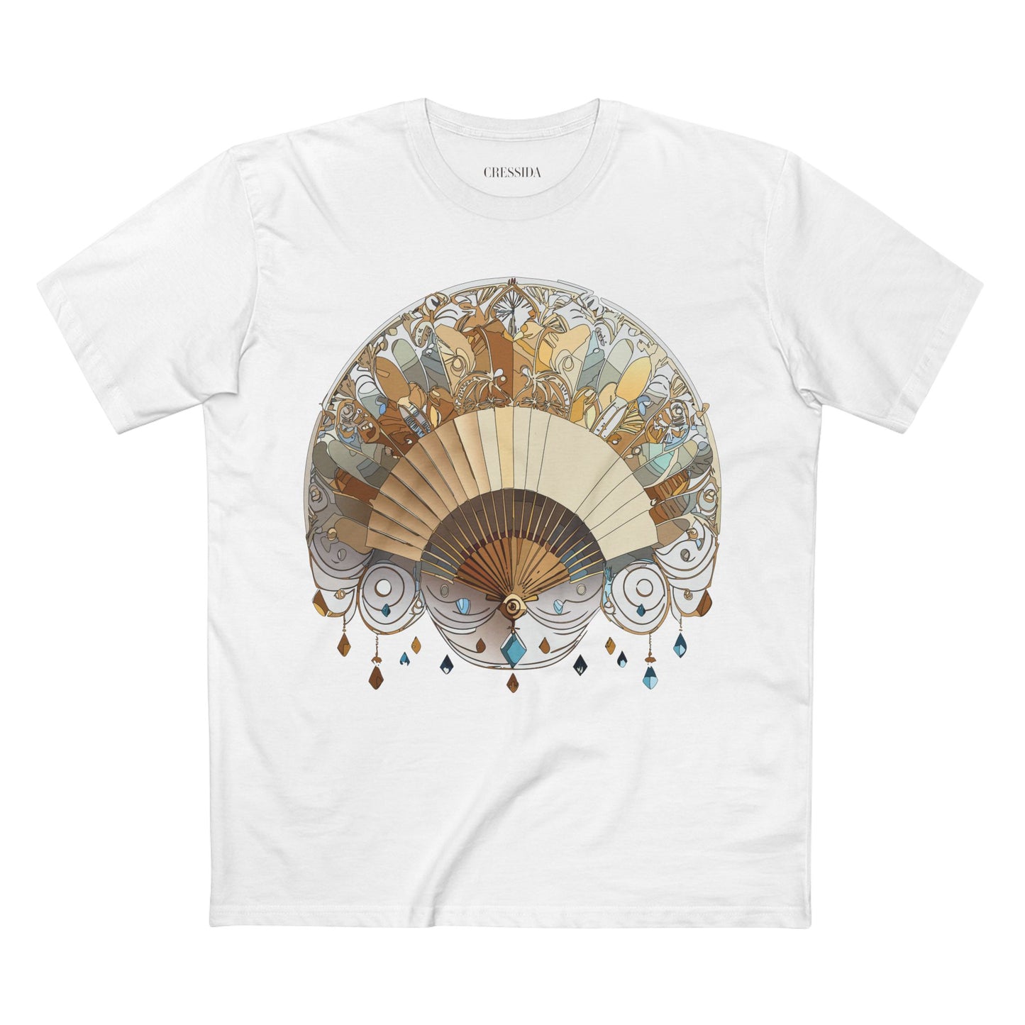 Fan shirt, Shirt with Fan, Tee Shirt with Antique Fan