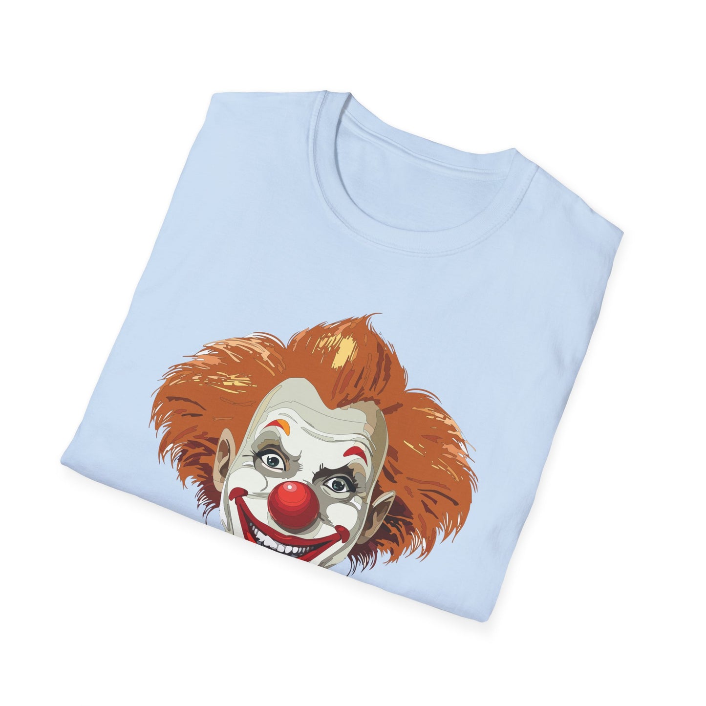 Clown Shirt, T Shirt with Clown, Funny Man Shirt, Tee Shirt with Funny Man, Circus Shirt, Shirt with Circus, Scary Man Shirt, Shirt with Scary Man
