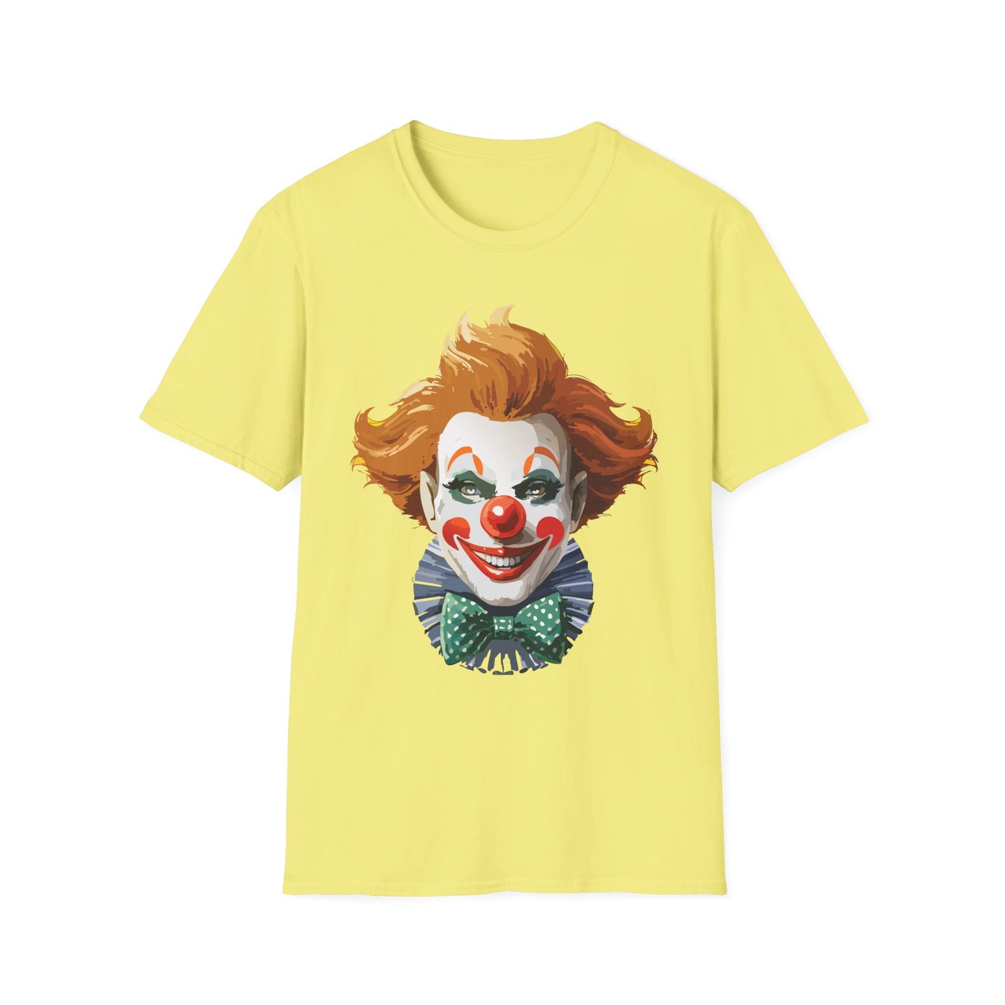 Clown Shirt, T Shirt with Clown, Funny Man Shirt, Tee Shirt with Funny Man, Circus Shirt, Shirt with Circus, Scary Man Shirt, Shirt with Scary Man