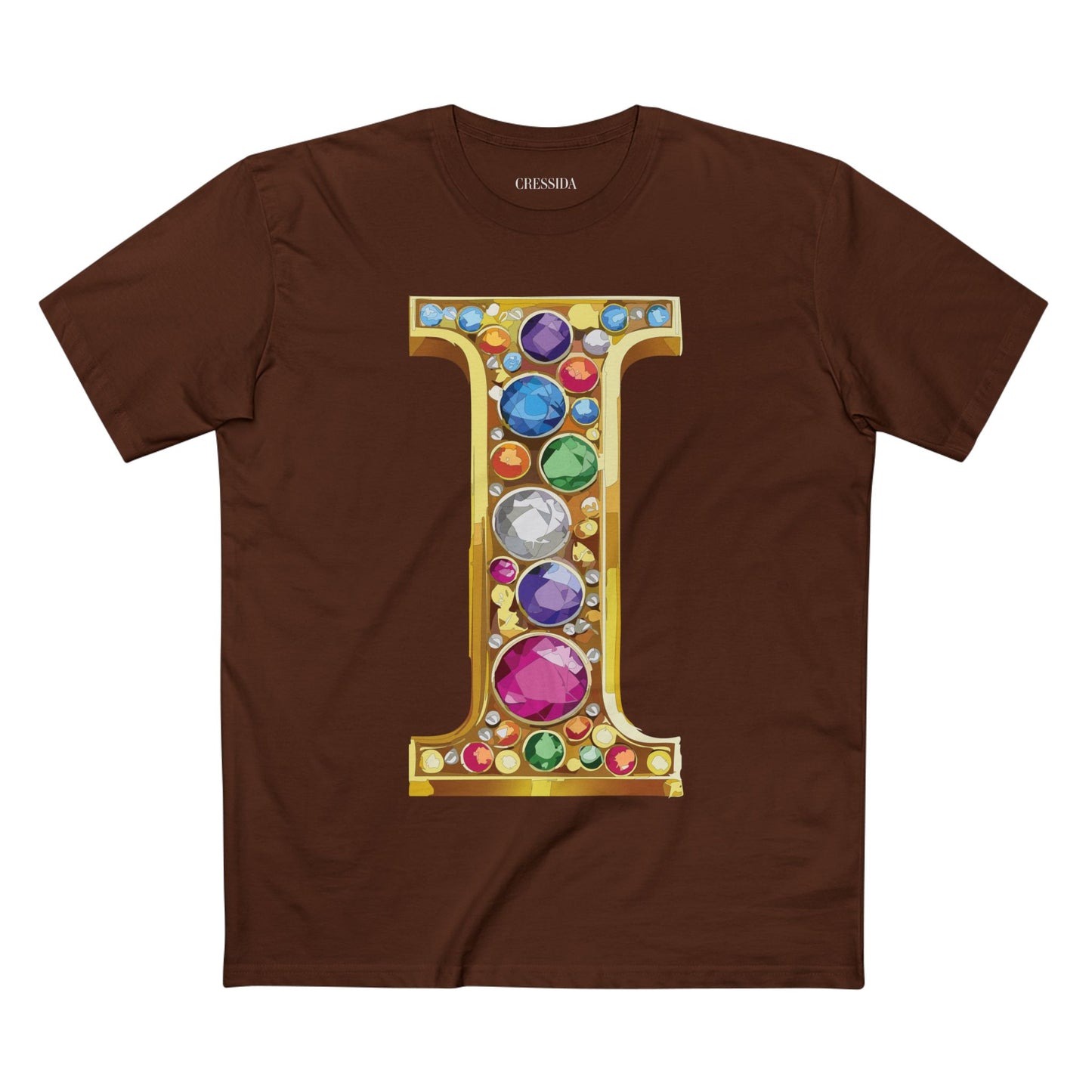 Letter Shirt, Shirt with Letters, Tee Shirt with Gold Letters