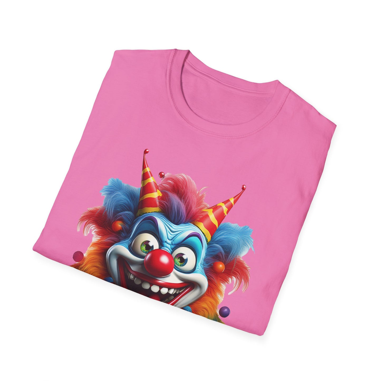 Clown Shirt, T Shirt with Clown, Funny Man Shirt, Tee Shirt with Funny Man, Circus Shirt, Shirt with Circus, Scary Man Shirt, Shirt with Scary Man