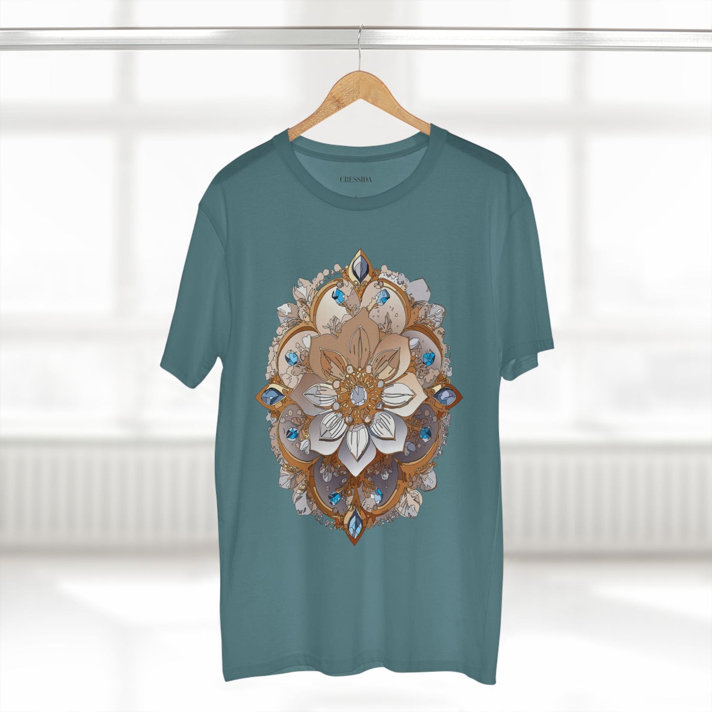 Floral Shirt, Shirt with Flower, Tee Shirt with Antique Flower