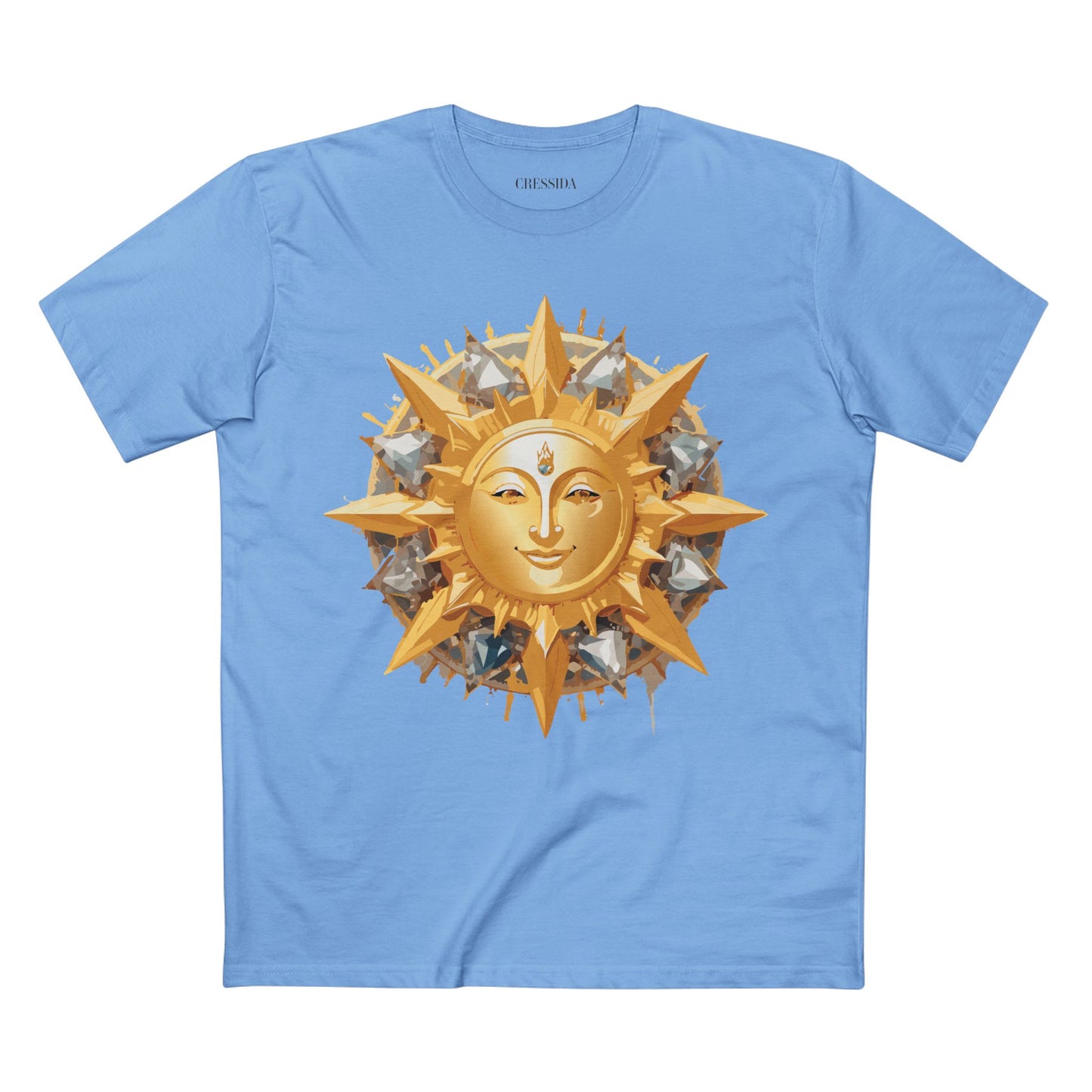 Sun Shirt, Shirt with Sun, Tee Shirt with Gold Sun