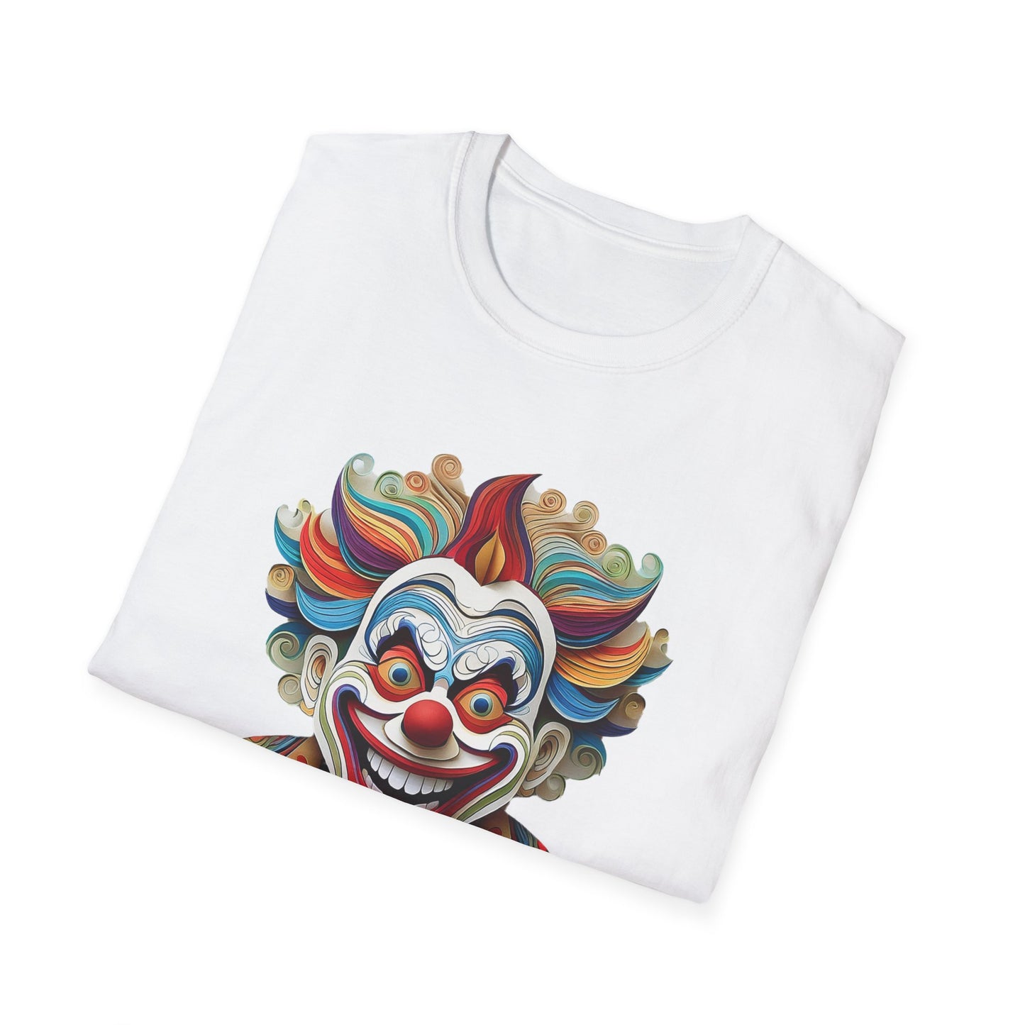 Clown Shirt, T Shirt with Clown, Funny Man Shirt, Tee Shirt with Funny Man, Circus Shirt, Shirt with Circus, Scary Man Shirt, Shirt with Scary Man