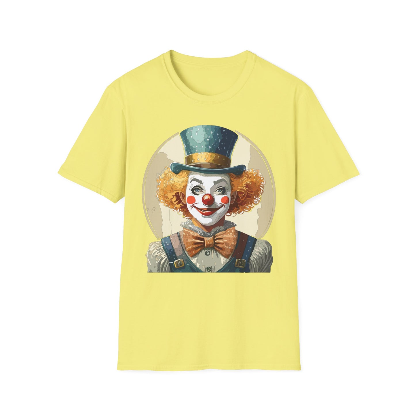 Clown Shirt, T Shirt with Clown, Funny Man Shirt, Tee Shirt with Funny Man, Circus Shirt, Shirt with Circus, Scary Man Shirt, Shirt with Scary Man
