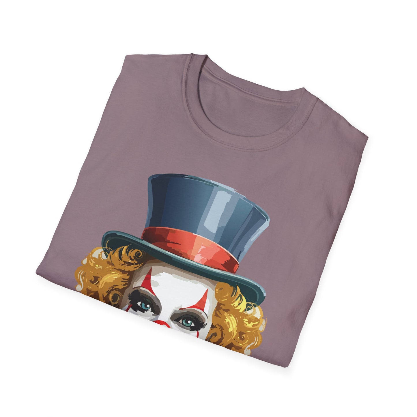 Clown Shirt, T Shirt with Clown, Funny Man Shirt, Tee Shirt with Funny Man, Circus Shirt, Shirt with Circus, Scary Man Shirt, Shirt with Scary Man
