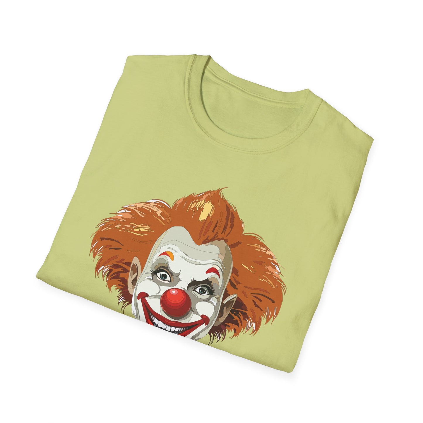 Clown Shirt, T Shirt with Clown, Funny Man Shirt, Tee Shirt with Funny Man, Circus Shirt, Shirt with Circus, Scary Man Shirt, Shirt with Scary Man