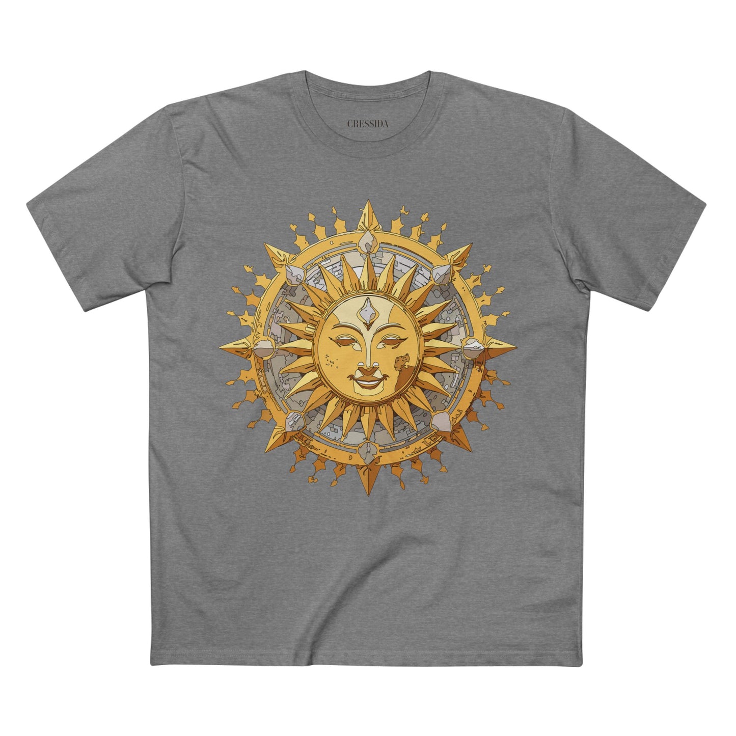 Sun Shirt, Shirt with Sun, Tee Shirt with Gold Sun