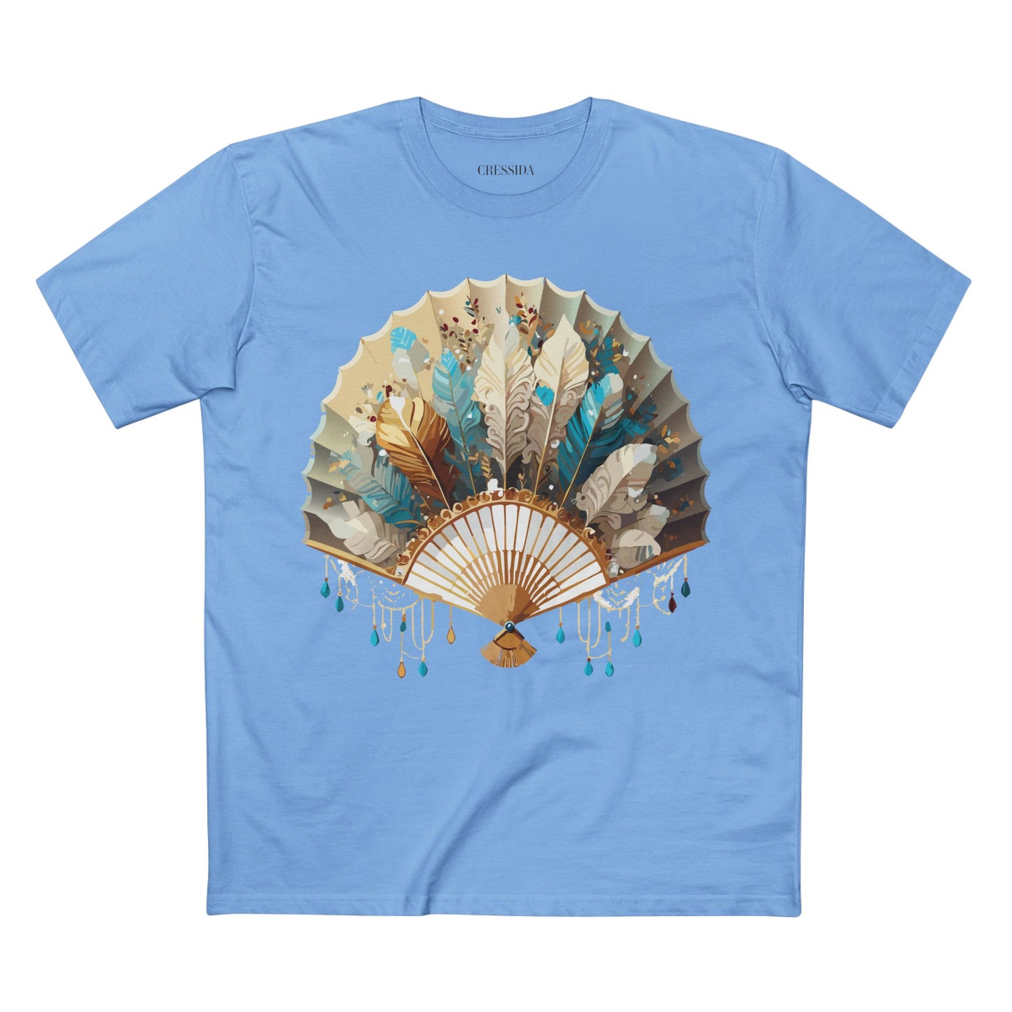 Fan shirt, Shirt with Fan, Tee Shirt with Antique Fan